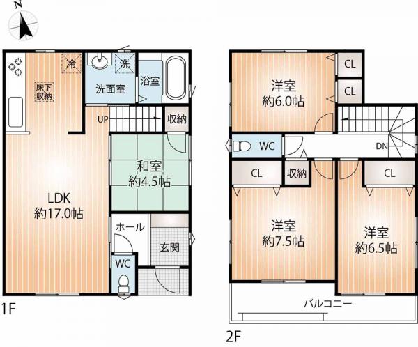 新築戸建 神戸市北区鈴蘭台北町3丁目 神戸電鉄有馬線鈴蘭台駅 3,480万円