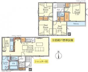 新築戸建 八王子市富士見町43-19 JR八高線（八王子〜高麗川）北八王子駅 34990000