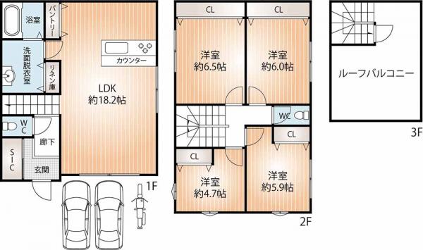 新築戸建 神戸市長田区滝谷町３丁目 神戸電鉄有馬線丸山駅 3,280万円