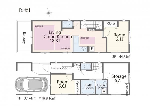 新築戸建 品川区大井７丁目 JR京浜東北線大森駅 9,180万円