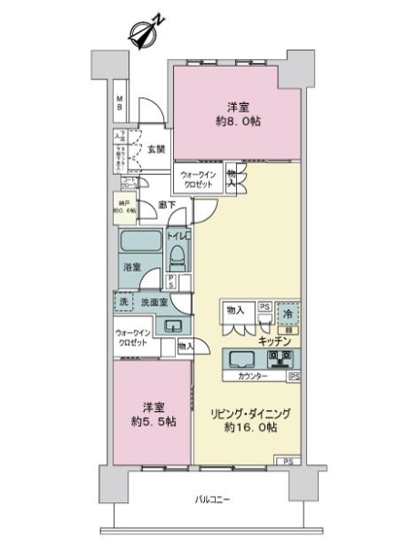 中古マンション 東京都立川市高松町１丁目 JR中央本線立川駅 7,380万円