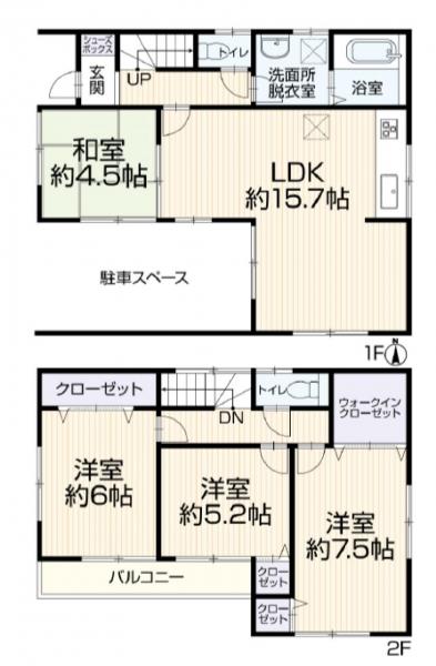 中古戸建 さいたま市北区日進町１丁目 JR川越線日進駅 2,799万円