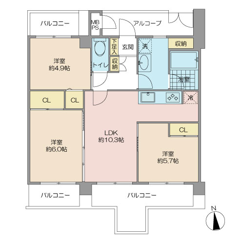中古マンション 戸田市大字新曽 JR埼京線戸田駅 3,680万円