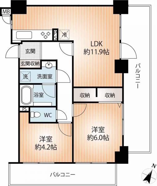 中古マンション 神戸市兵庫区大開通３丁目 神戸高速東西線新開地駅 2,290万円