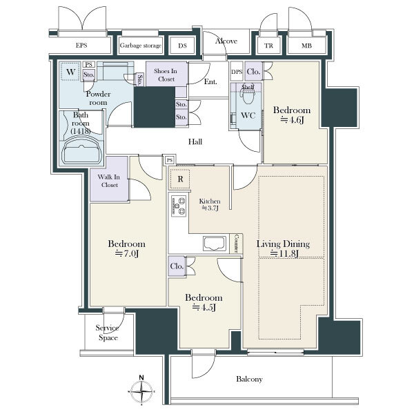 中古マンション 大阪府大阪市西区新町３丁目 大阪メトロ長堀鶴見緑地線西長堀駅 1億1,800万円