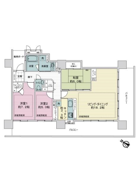 中古マンション 埼玉県上尾市谷津２丁目 JR高崎線上尾駅 6,500万円