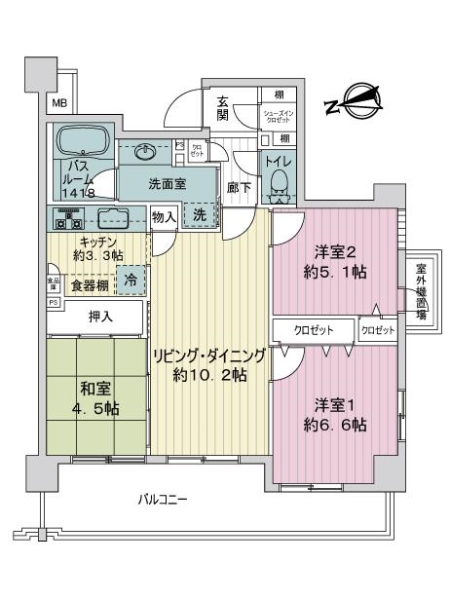 中古マンション 千葉県浦安市当代島２丁目 東西線浦安駅 4,580万円
