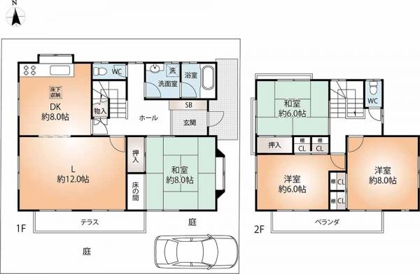 中古戸建 神戸市北区日の峰３丁目 神戸電鉄有馬線箕谷駅 2,490万円
