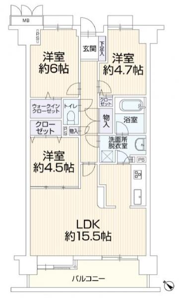 中古マンション 日野市南平４丁目 京王線南平駅 3,199万円