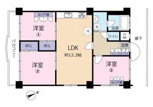 中古マンション 八王子市子安町１丁目40-27 JR中央線八王子駅 12800000