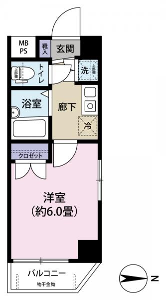 シンシア蒲田 間取り図