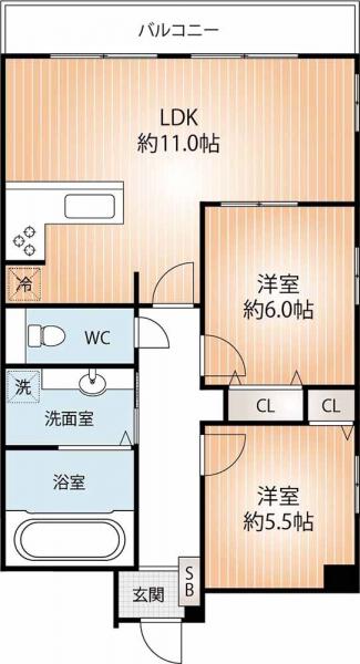 中古マンション 神戸市中央区御幸通3丁目 JR東海道本線(米原〜神戸)三ノ宮駅 2,990万円
