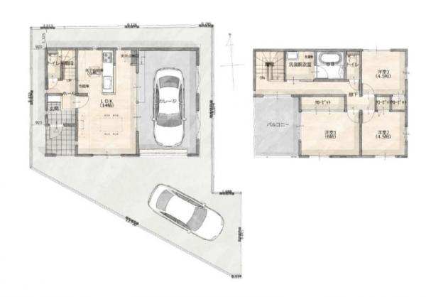 新築戸建 千葉市稲毛区作草部町 千葉都市モノレール２号線作草部駅 4,980万円