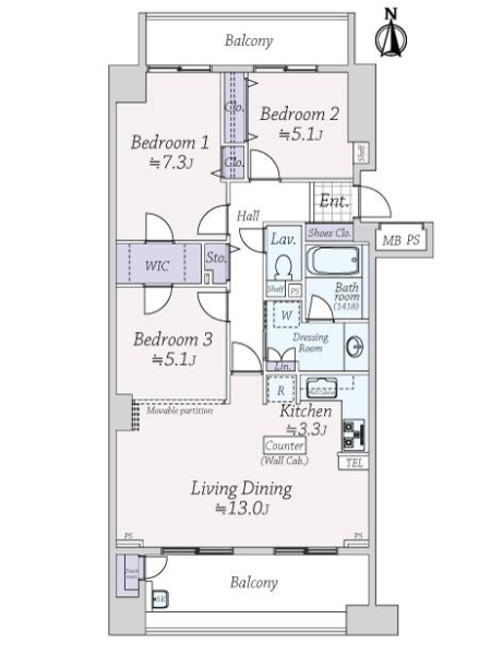 中古マンション 東京都国分寺市東恋ヶ窪５丁目 西武国分寺線恋ヶ窪駅 5,980万円