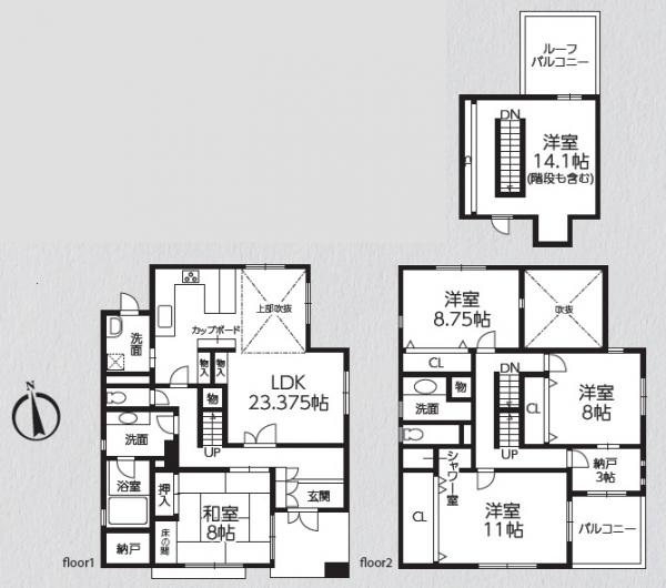 中古戸建 さいたま市浦和区常盤７丁目 JR京浜東北線北浦和駅 7,290万円