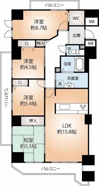 中古マンション 神戸市兵庫区駅前通２丁目 JR山陽本線兵庫駅 3,980万円