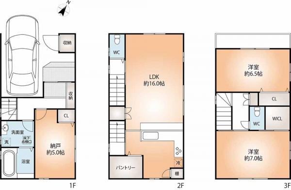 新築戸建 神戸市中央区大日通２丁目 JR東海道本線（米原〜神戸）灘駅 4,980万円