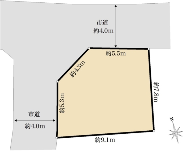 土地 埼玉県川越市大字今泉 JR川越線南古谷駅 550万円
