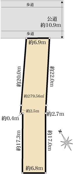 土地 東京都足立区舎人１丁目 日暮里・舎人ライナー舎人駅 7,980万円