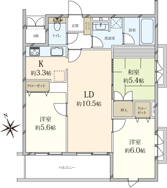 中古マンション 兵庫県伊丹市西台４丁目 阪急伊丹線伊丹駅 3,380万円