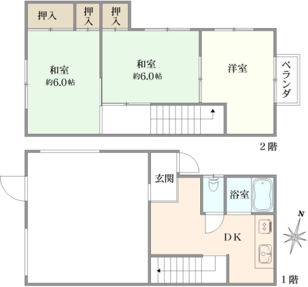 中古テラス 埼玉県さいたま市南区大字太田窪 JR京浜東北線南浦和駅 1,350万円
