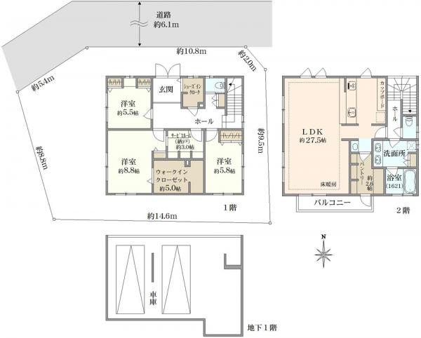 中古戸建 東京都大田区田園調布５丁目 東急東横線田園調布駅 1億9,800万円