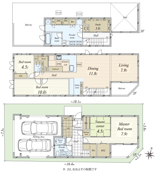 中古戸建 東京都目黒区柿の木坂2丁目 東急東横線学芸大学駅 2億4,800万円