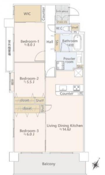 中古マンション さいたま市北区東大成町２丁目 埼玉新都市交通伊奈線加茂宮駅 3,680万円