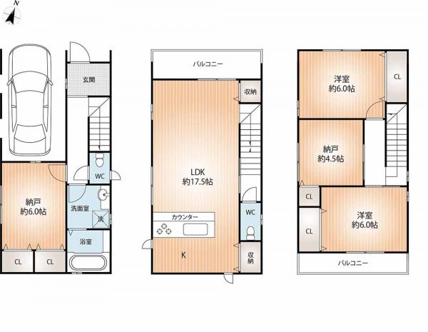 新築戸建 神戸市兵庫区浜中町１丁目 神戸市営地下鉄海岸線御崎公園駅 3,980万円