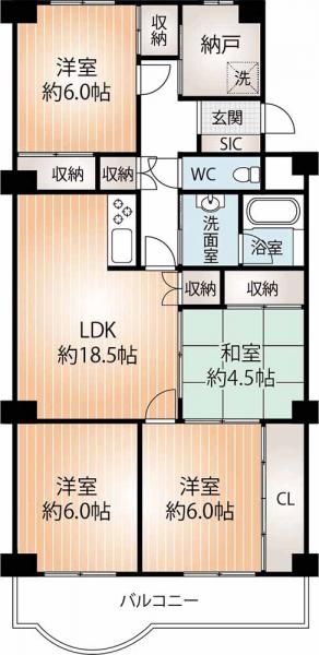 中古マンション 神戸市中央区葺合町字蝉山 山陽新幹線新神戸駅 1,850万円