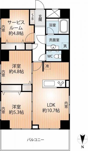 中古マンション 神戸市兵庫区鍛冶屋町２丁目 神戸市営地下鉄海岸線中央市場前駅 2,390万円