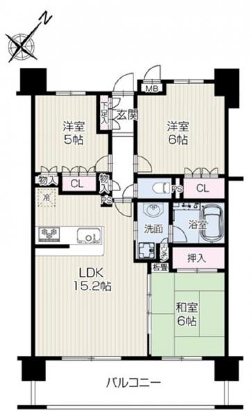 中古マンション 八王子市椚田町 京王高尾線めじろ台駅 2,380万円