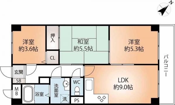 中古マンション 神戸市兵庫区塚本通８丁目 JR山陽本線兵庫駅 1,990万円