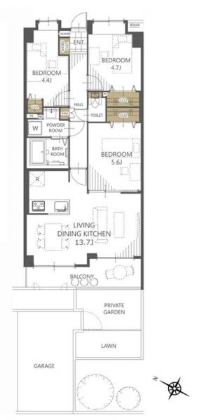 中古マンション さいたま市北区宮原町２丁目 埼玉新都市交通伊奈線東宮原駅 3,190万円