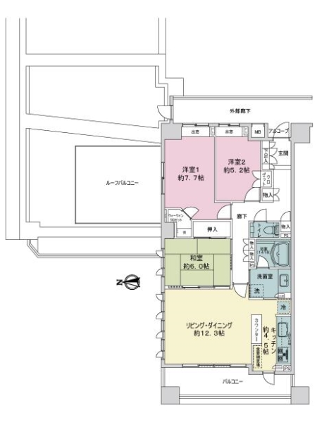 中古マンション 東京都足立区西新井栄町１丁目 東武大師線西新井駅 8,300万円