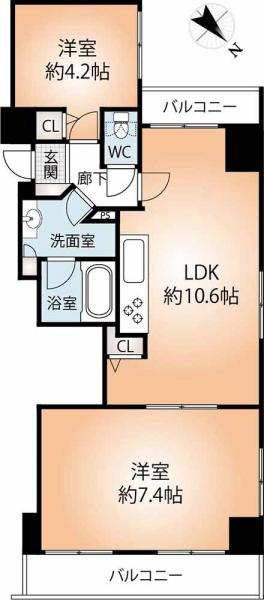 中古マンション 神戸市中央区橘通4丁目 神戸高速東西線高速神戸駅 2,180万円