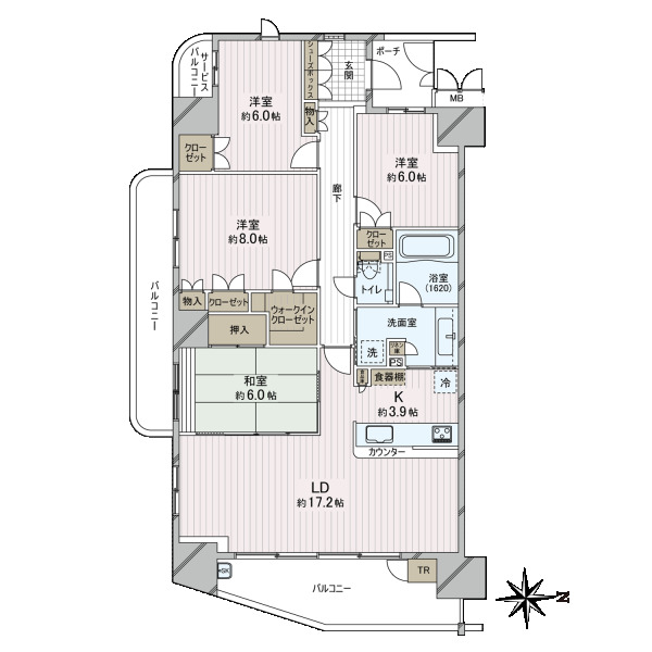 中古マンション 大阪府大阪市天王寺区松ケ鼻町 JR大阪環状線桃谷駅 9,800万円