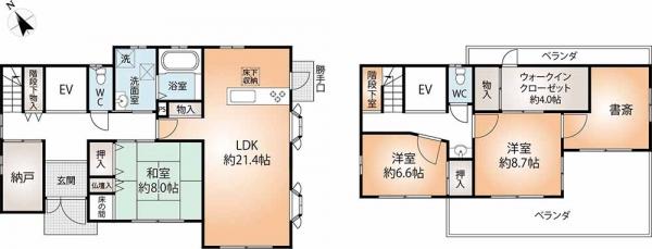 中古戸建 神戸市須磨区多井畑東町 神戸市営地下鉄西神山手線妙法寺駅 4,780万円