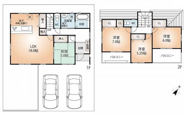 新築戸建 神戸市北区筑紫が丘９丁目 神戸電鉄有馬線山の街駅 3,680万円