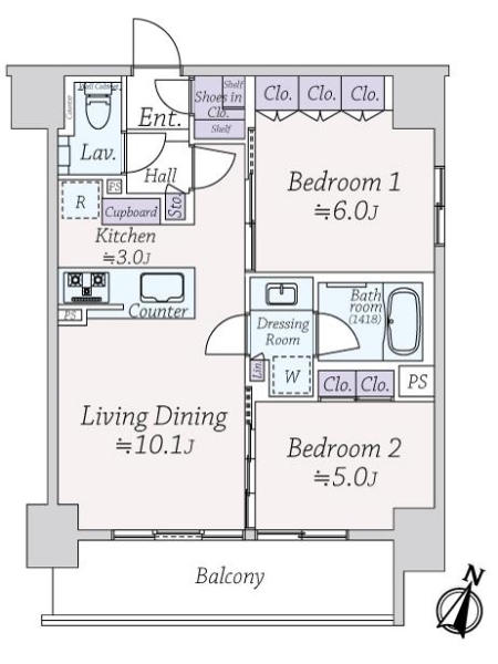 中古マンション 東京都港区東麻布１丁目 都営大江戸線赤羽橋駅 1億8,900万円