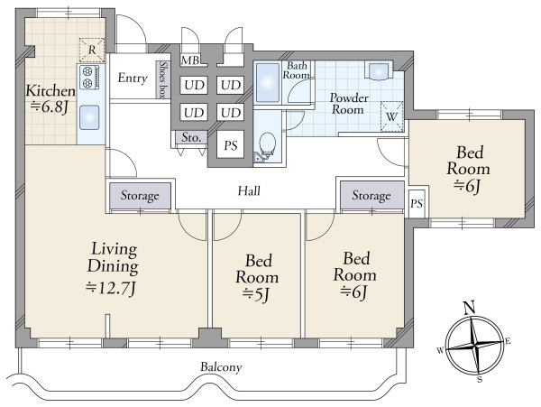 中古マンション 兵庫県西宮市老松町 阪急甲陽線苦楽園口駅 1,480万円
