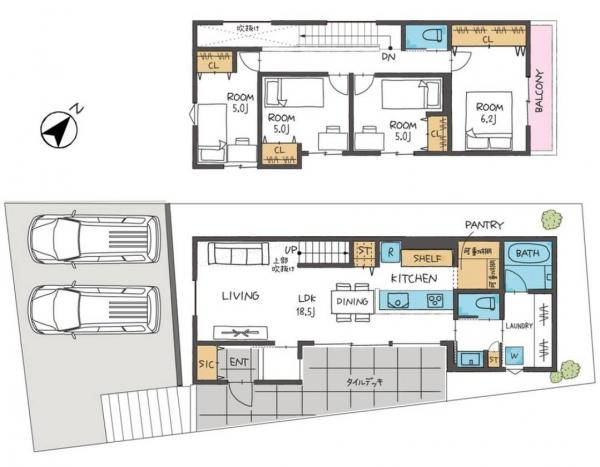 新築戸建 神戸市須磨区南落合１丁目 神戸市営地下鉄西神山手線名谷駅 5,180万円