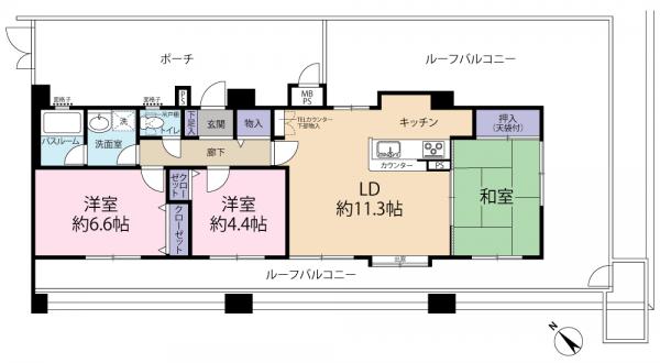 中古マンション 横浜市磯子区上中里町 JR根岸線洋光台駅 1,780万円