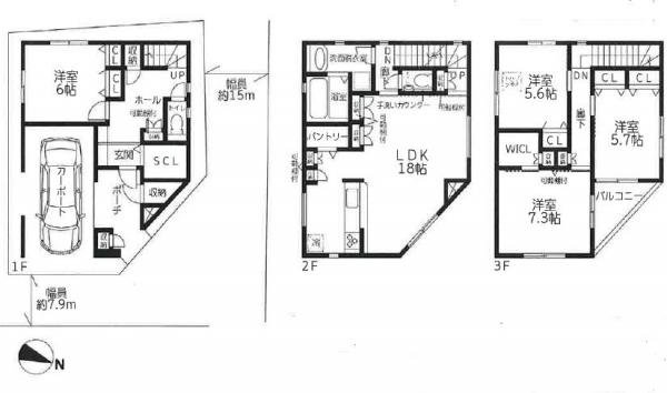 新築戸建 神戸市灘区灘南通6丁目 JR東海道本線(米原〜神戸)摩耶駅 6,580万円