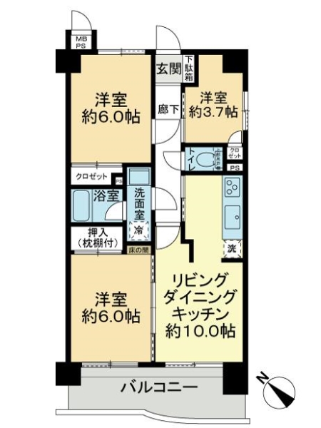 中古マンション 埼玉県川口市東川口5丁目 埼玉高速鉄道東川口駅 2,580万円