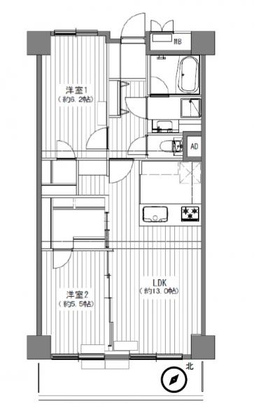 サンライズ伊奈 間取り図