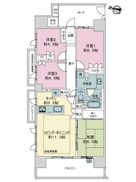 中古マンション 埼玉県さいたま市大宮区下町３丁目 JR京浜東北線大宮駅 8,850万円