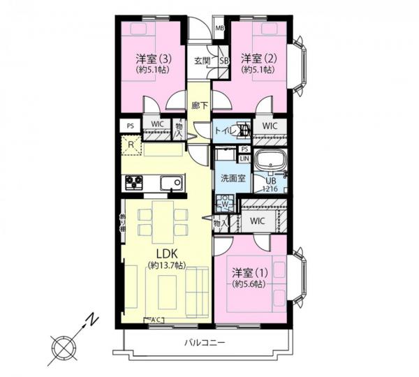 中古マンション 板橋区成増２丁目 有楽町線地下鉄成増駅 5,199万円