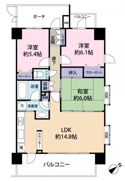 中古マンション 立川市富士見町６丁目 JR中央線立川駅 3,250万円