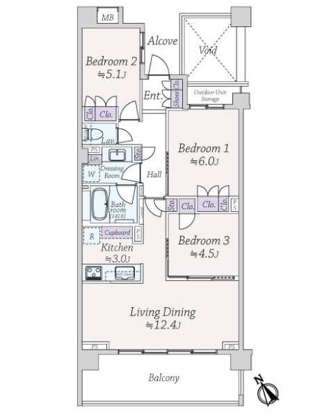 中古マンション 東京都武蔵野市関前３丁目 JR中央本線三鷹駅 5,980万円